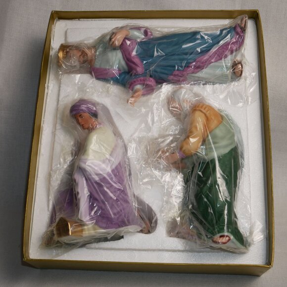 Lenox "The Three Kings" Renaissance Nativity Figurines Set Boxed OOP Vintage - Picture 3 of 16
